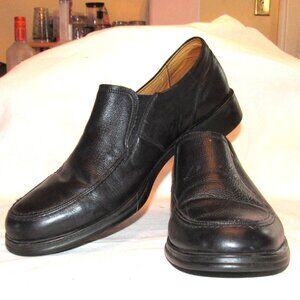 Sandro Comfort Walk Black Leather Slip-On Loafers Size 11 D Made in Brazil